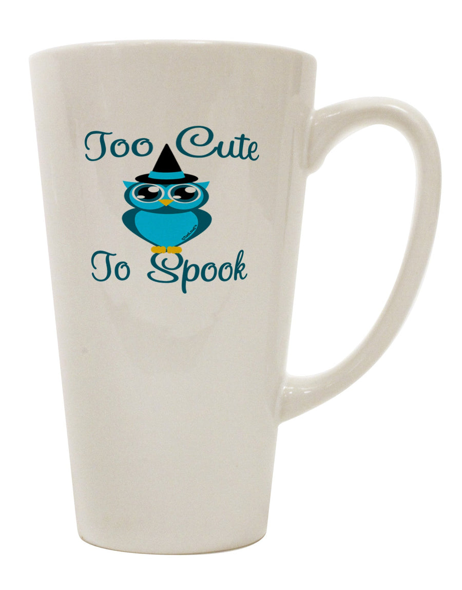 Elegant and Charming Blue Owl Conical Latte Coffee Mug - TooLoud-Conical Latte Mug-TooLoud-White-Davson Sales