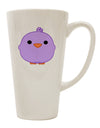 Elegant and Charming Purple Conical Latte Coffee Mug - Perfect for Your Collection! - TooLoud-Conical Latte Mug-TooLoud-White-Davson Sales