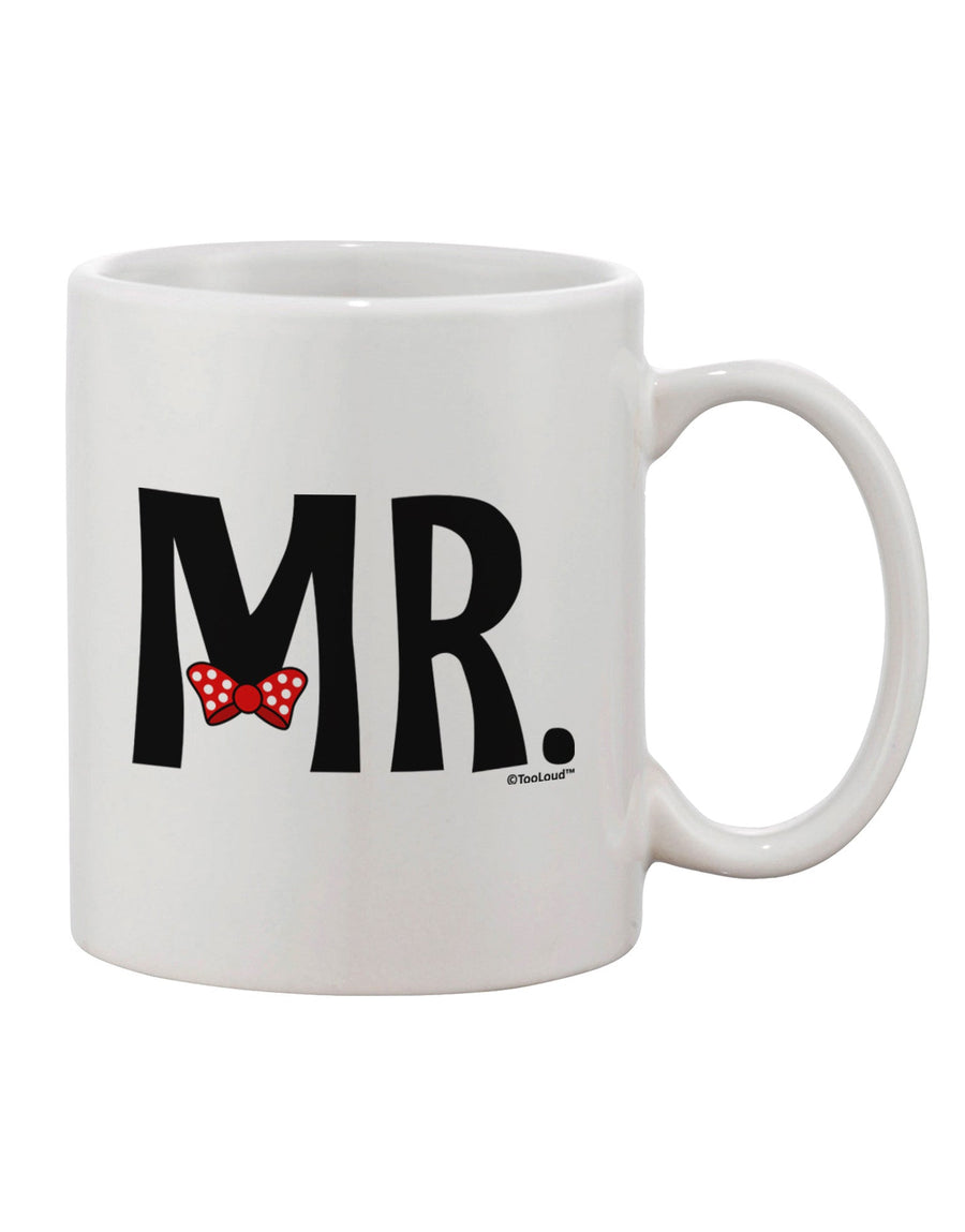 Elegant and Coordinated: Mr Bow Tie Printed 11 oz Coffee Mug Set for Couples - TooLoud-11 OZ Coffee Mug-TooLoud-White-Davson Sales