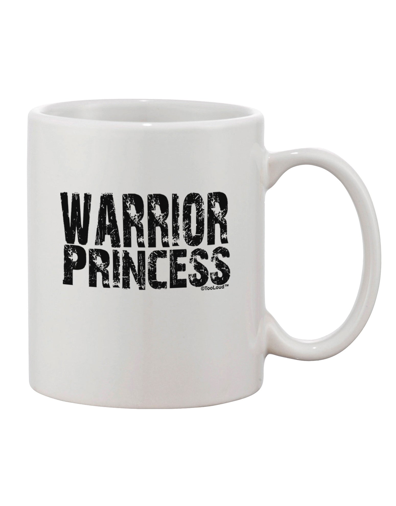 Elegant and Empowering Warrior Princess Coffee Mug - TooLoud-11 OZ Coffee Mug-TooLoud-White-Davson Sales