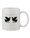 Elegant and Festive Four Calling Birds Printed 11 oz Coffee Mug - TooLoud-11 OZ Coffee Mug-TooLoud-White-Davson Sales