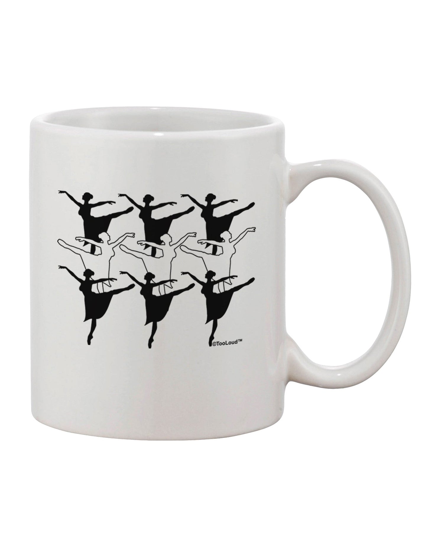 Elegant and Festive Nine Ladies Dancing Coffee Mug - TooLoud-11 OZ Coffee Mug-TooLoud-White-Davson Sales