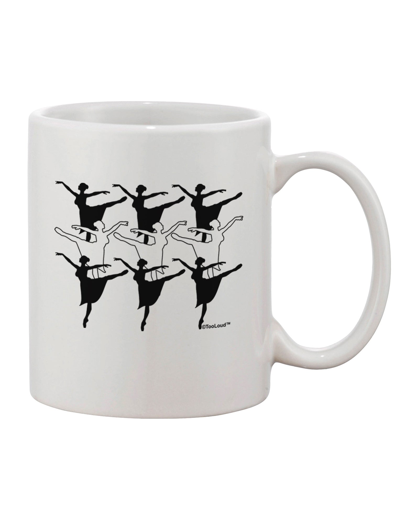 Elegant and Festive Nine Ladies Dancing Coffee Mug - TooLoud-11 OZ Coffee Mug-TooLoud-White-Davson Sales