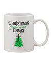 Elegant and Meaningful Christ-themed 11 oz Coffee Mug - TooLoud-11 OZ Coffee Mug-TooLoud-White-Davson Sales