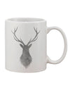 Elegant and Refined Majestic Stag Distressed Printed 11 oz Coffee Mug - TooLoud-11 OZ Coffee Mug-TooLoud-White-Davson Sales