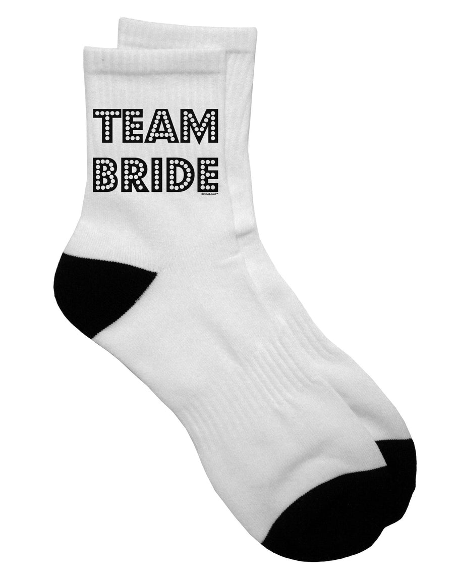 Elegant and Stylish Team Bride Adult Short Socks - TooLoud-Socks-TooLoud-White-Ladies-4-6-Davson Sales