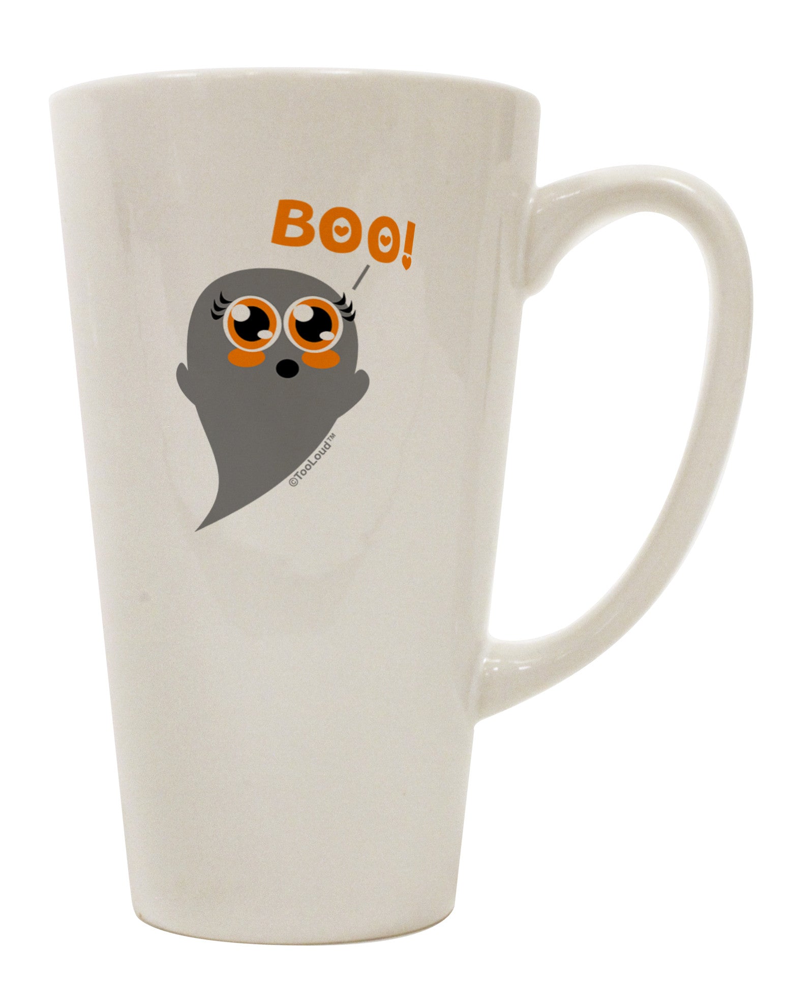 Elegant and Whimsical 16 Ounce Conical Latte Coffee Mug - TooLoud-Conical Latte Mug-TooLoud-White-Davson Sales