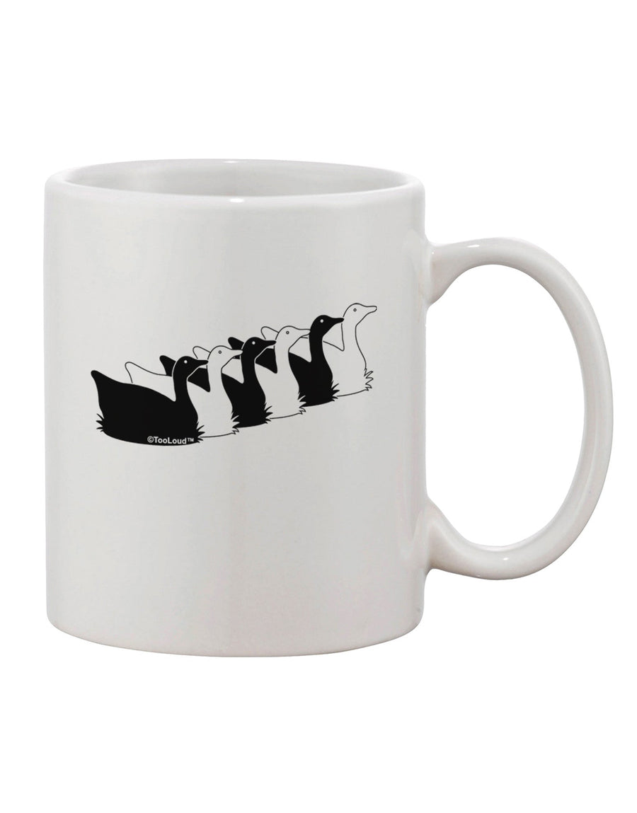 Elegant and Whimsical Six Geese A Laying Printed 11 oz Coffee Mug - TooLoud-11 OZ Coffee Mug-TooLoud-White-Davson Sales