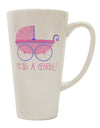 Elegant Baby Carriage 16 Ounce Conical Latte Coffee Mug - Perfect for Celebrating a Newborn Girl - TooLoud-Conical Latte Mug-TooLoud-White-Davson Sales