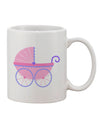 Elegant Baby Girl Carriage Design 11 oz Coffee Mug - TooLoud-11 OZ Coffee Mug-TooLoud-White-Davson Sales