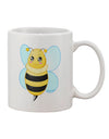 Elegant Bee-Inspired 11 oz Coffee Mug - TooLoud-11 OZ Coffee Mug-TooLoud-White-Davson Sales