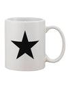 Elegant Black Star Printed 11 oz Coffee Mug - TooLoud-11 OZ Coffee Mug-TooLoud-White-Davson Sales