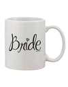 Elegant Bride Design - Exquisite Diamond Printed 11 oz Coffee Mug - TooLoud-11 OZ Coffee Mug-TooLoud-White-Davson Sales