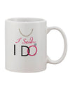 Elegant Bride Printed 11 oz Coffee Mug - Perfect for Wedding Bliss TooLoud-11 OZ Coffee Mug-TooLoud-White-Davson Sales