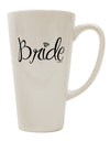 Elegant Bride-Themed Diamond 16 Ounce Conical Latte Coffee Mug - TooLoud-Conical Latte Mug-TooLoud-White-Davson Sales