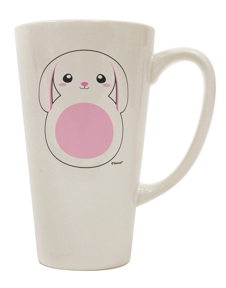 Elegant Bunny with Delicate Floppy Ears - Blush 16 Ounce Conical Latte Coffee Mug - TooLoud-Conical Latte Mug-TooLoud-White-Davson Sales