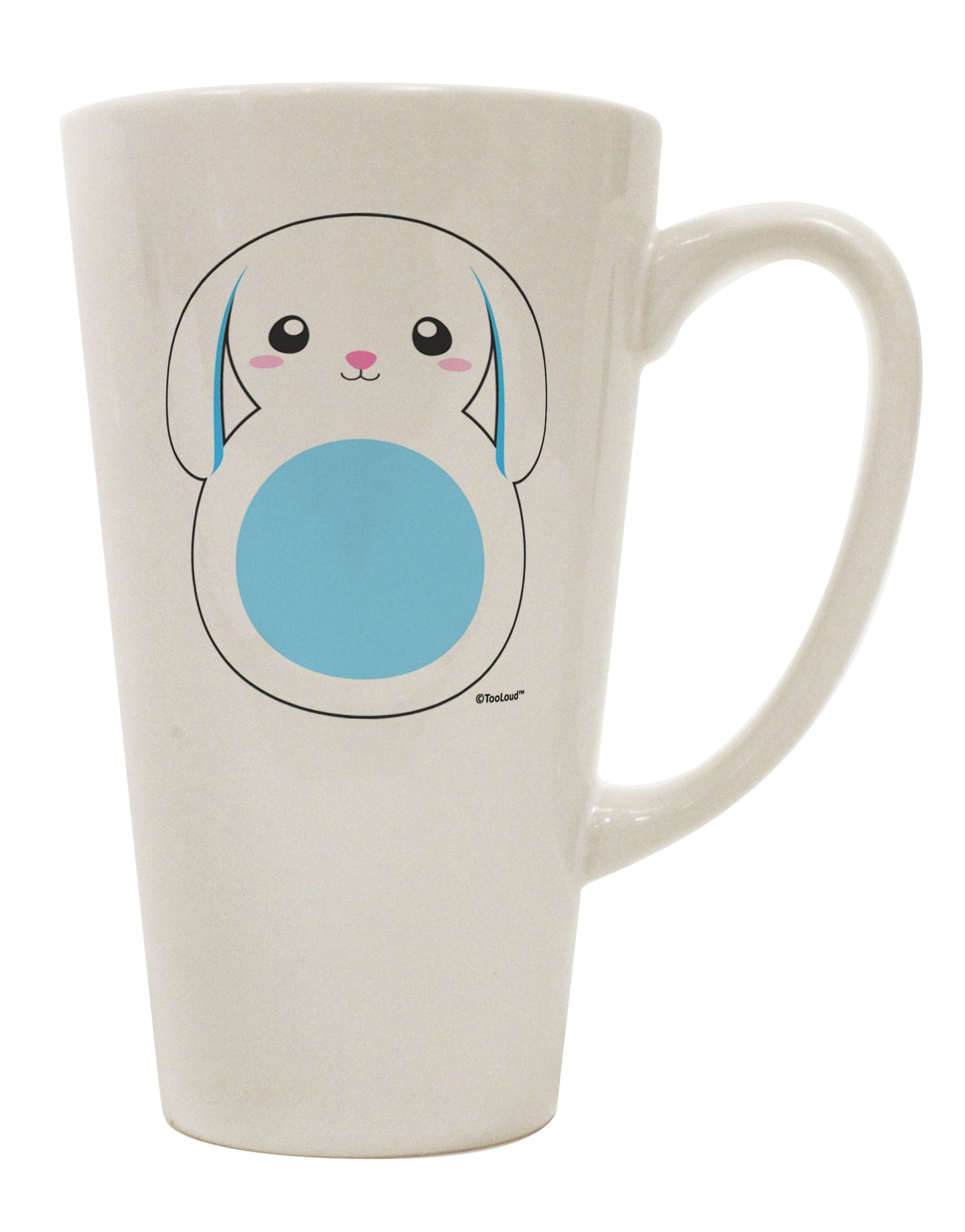 Elegant Bunny with Delicate Floppy Ears - Exquisite 16 Ounce Conical Latte Coffee Mug by TooLoud-Conical Latte Mug-TooLoud-White-Davson Sales