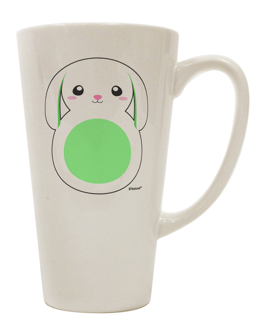 Elegant Bunny with Delicate Floppy Ears - Vibrant Green 16 Ounce Conical Latte Coffee Mug by TooLoud-Conical Latte Mug-TooLoud-White-Davson Sales