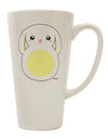 Elegant Bunny with Delicate Floppy Ears - Vibrant Yellow 16 Ounce Conical Latte Coffee Mug by TooLoud-Conical Latte Mug-TooLoud-White-Davson Sales