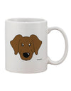 Elegant Chocolate Labrador Retriever Dog Themed 11 oz Coffee Mug - TooLoud-11 OZ Coffee Mug-TooLoud-White-Davson Sales