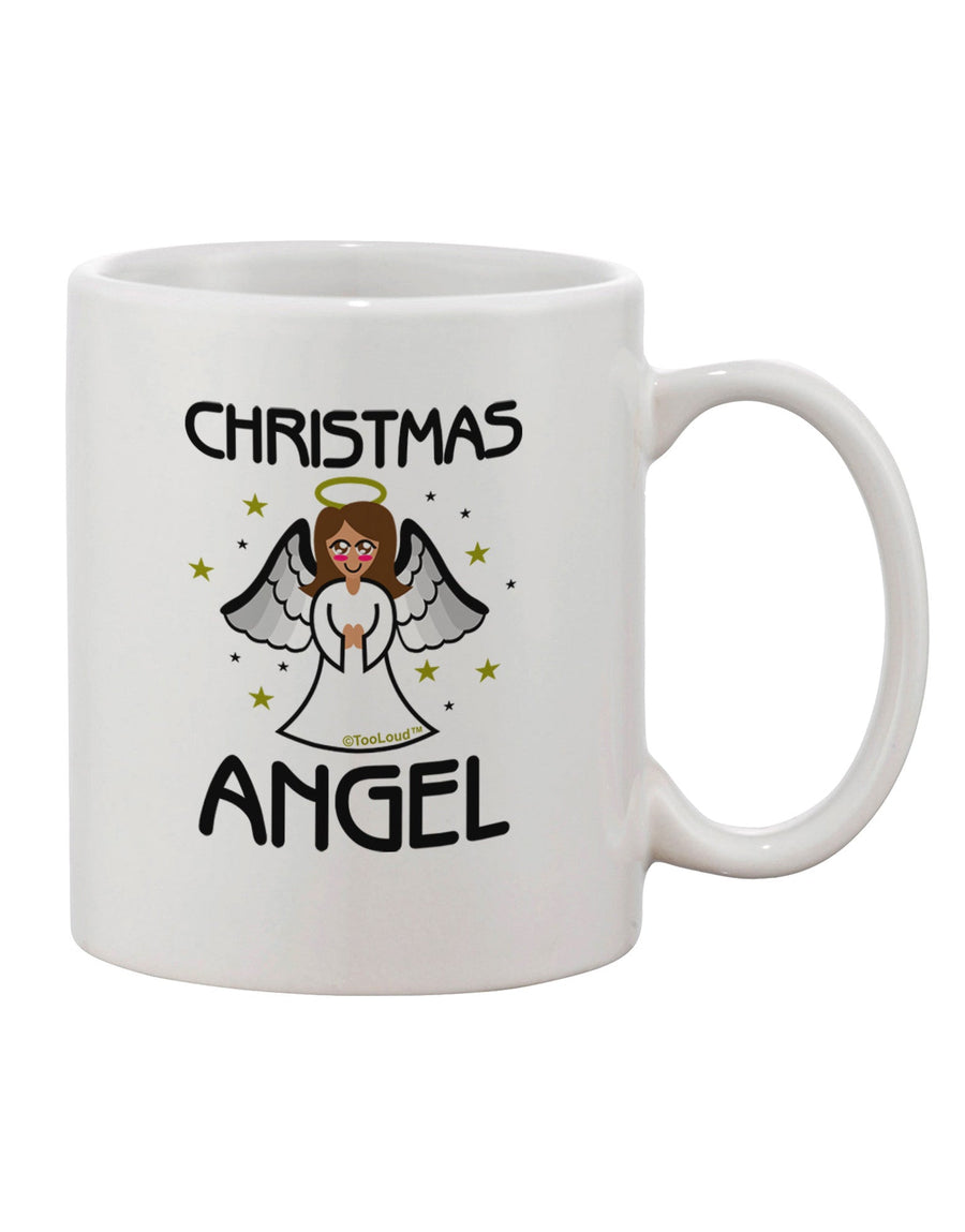 Elegant Christmas Angel 11 oz Coffee Mug - TooLoud-11 OZ Coffee Mug-TooLoud-White-Davson Sales