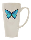 Elegant Conical Latte Coffee Mug featuring the Majestic Morpho Butterfly - TooLoud-Conical Latte Mug-TooLoud-White-Davson Sales