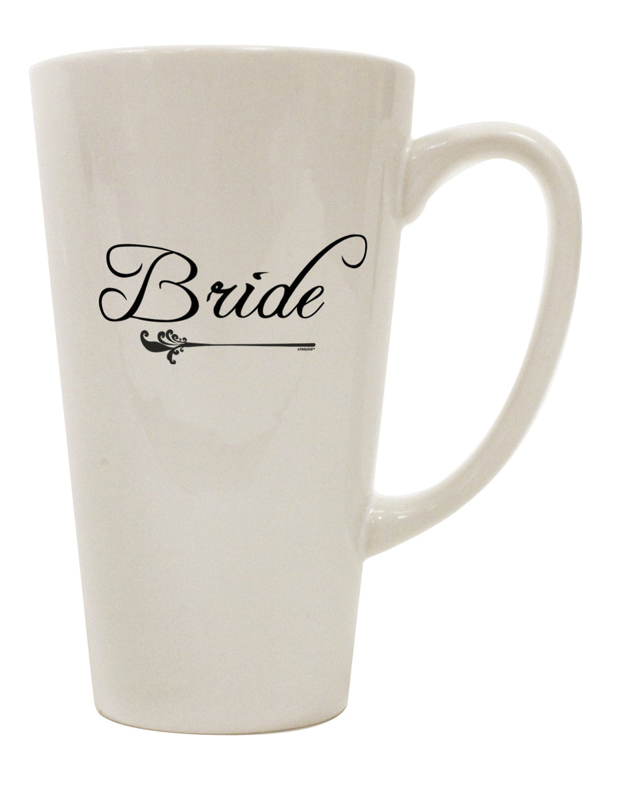 Elegant Conical Latte Coffee Mug for the Bride - TooLoud-Conical Latte Mug-TooLoud-Davson Sales