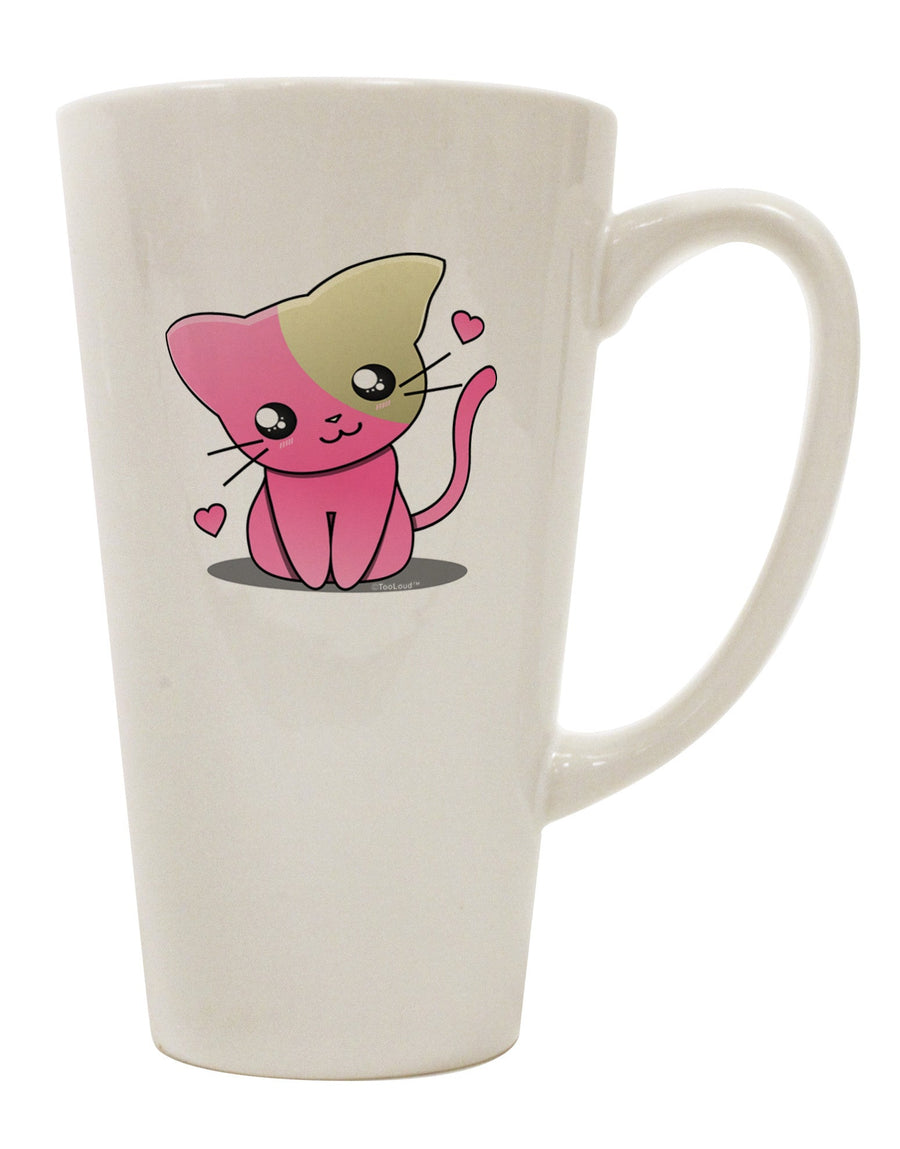 Elegant Conical Latte Coffee Mug for the Discerning Cat Lover - TooLoud-Conical Latte Mug-TooLoud-White-Davson Sales