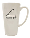 Elegant Conical Latte Coffee Mug - Perfect for Discerning Drinkers TooLoud-Conical Latte Mug-TooLoud-White-Davson Sales