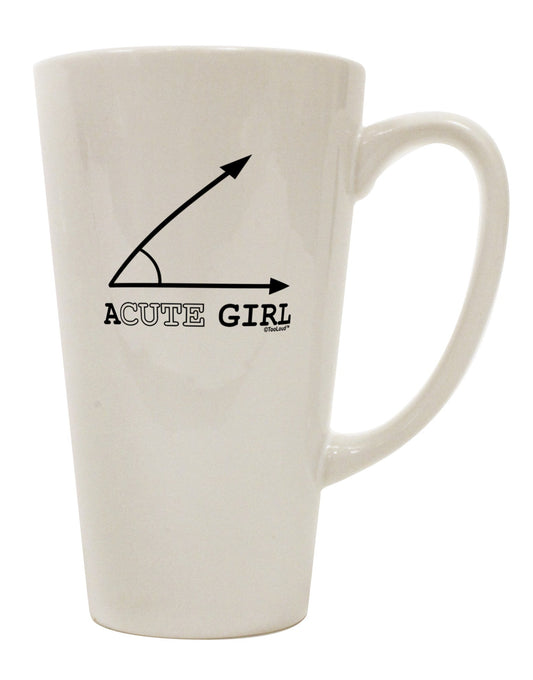 Elegant Conical Latte Coffee Mug - Perfect for Discerning Drinkware Enthusiasts - TooLoud-Conical Latte Mug-TooLoud-White-Davson Sales