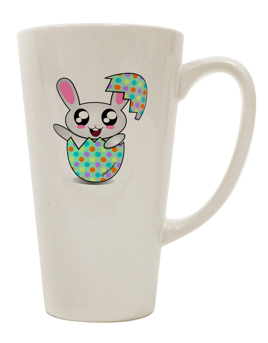 Elegant Conical Latte Coffee Mug with Bunny Hatching Design - TooLoud-Conical Latte Mug-TooLoud-White-Davson Sales