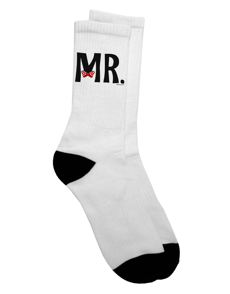 Elegant Coordinated Attire: Mr Bow Tie Adult Crew Socks - by TooLoud-Socks-TooLoud-White-Ladies-4-6-Davson Sales