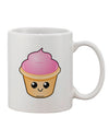 Elegant Cupcake-themed 11 oz Coffee Mug - Expertly Crafted by TooLoud-11 OZ Coffee Mug-TooLoud-White-Davson Sales