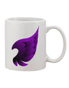 Elegant Dark Angel Wing Black and Purple Printed 11 oz Coffee Mug - TooLoud-11 OZ Coffee Mug-TooLoud-White-Davson Sales