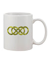 Elegant Double Infinity Gold Printed 11 oz Coffee Mug - TooLoud-11 OZ Coffee Mug-TooLoud-White-Davson Sales