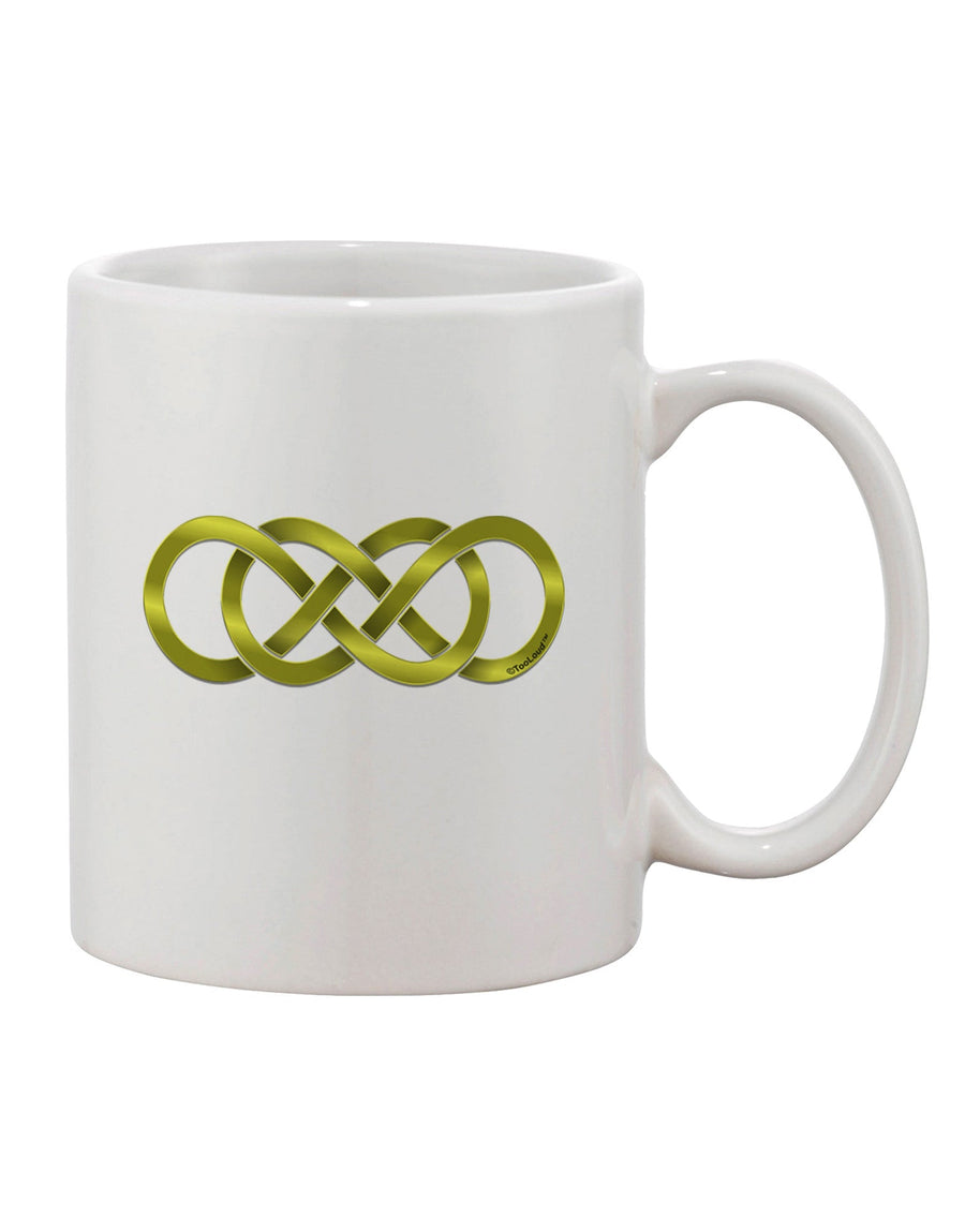 Elegant Double Infinity Gold Printed 11 oz Coffee Mug - TooLoud-11 OZ Coffee Mug-TooLoud-White-Davson Sales