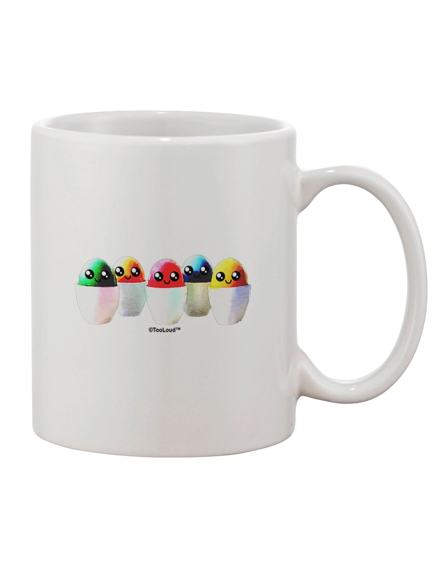 Elegant Easter Egg Design - Subtle and Text-Free 11 oz Coffee Mug by TooLoud-11 OZ Coffee Mug-TooLoud-White-Davson Sales