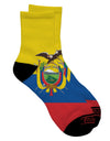 Elegant Ecuador Flag All Over Print Adult Short Socks - TooLoud-Socks-TooLoud-White-Ladies-4-6-Davson Sales