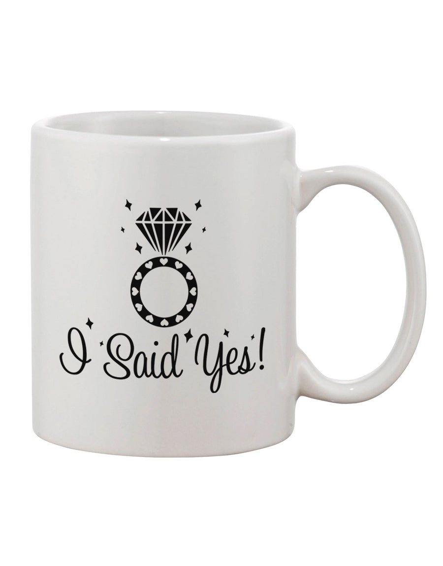 Elegant Expression - Diamond Ring Printed 11 oz Coffee Mug - TooLoud-11 OZ Coffee Mug-TooLoud-White-Davson Sales