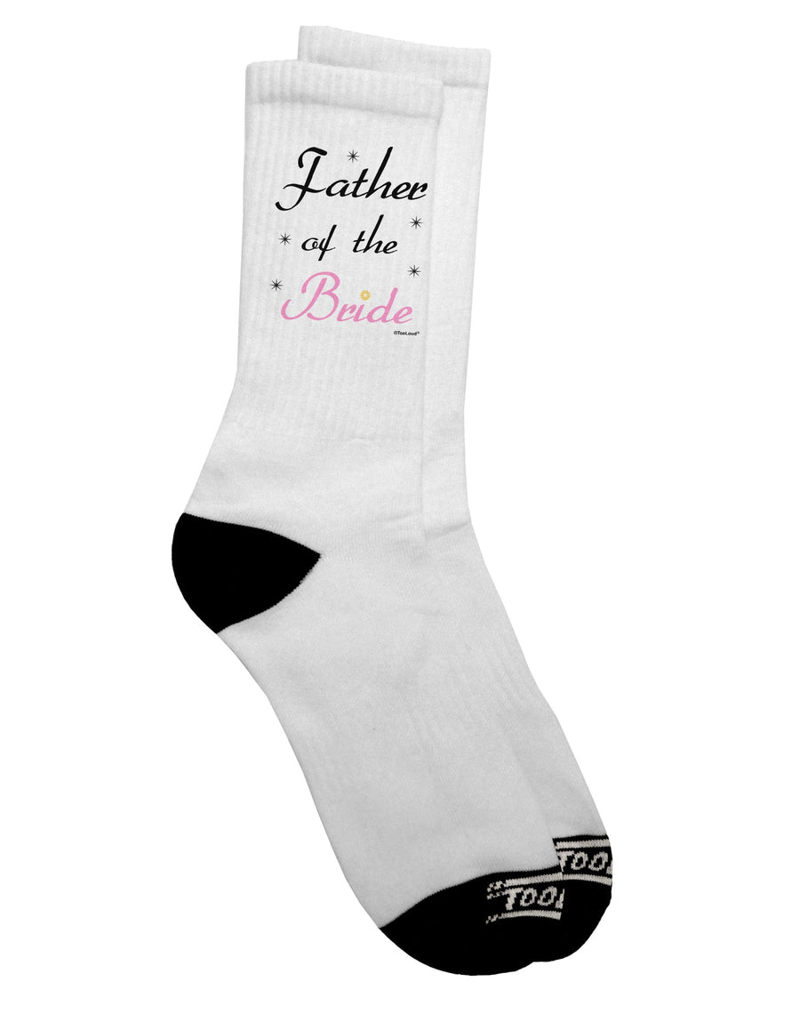 Elegant Father of the Bride Wedding Adult Crew Socks - TooLoud-Socks-TooLoud-White-Ladies-4-6-Davson Sales
