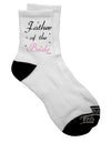 Elegant Father of the Bride Wedding Adult Short Socks - TooLoud-Socks-TooLoud-White-Ladies-4-6-Davson Sales