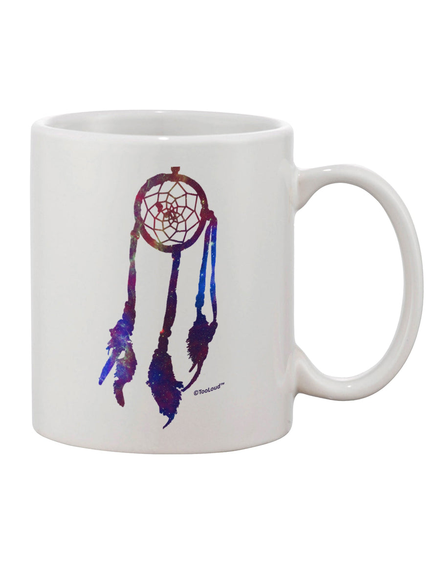 Elegant Feathered Artistry - Celestial Dreamcatcher Adorned 11 oz Coffee Mug by TooLoud-11 OZ Coffee Mug-TooLoud-White-Davson Sales