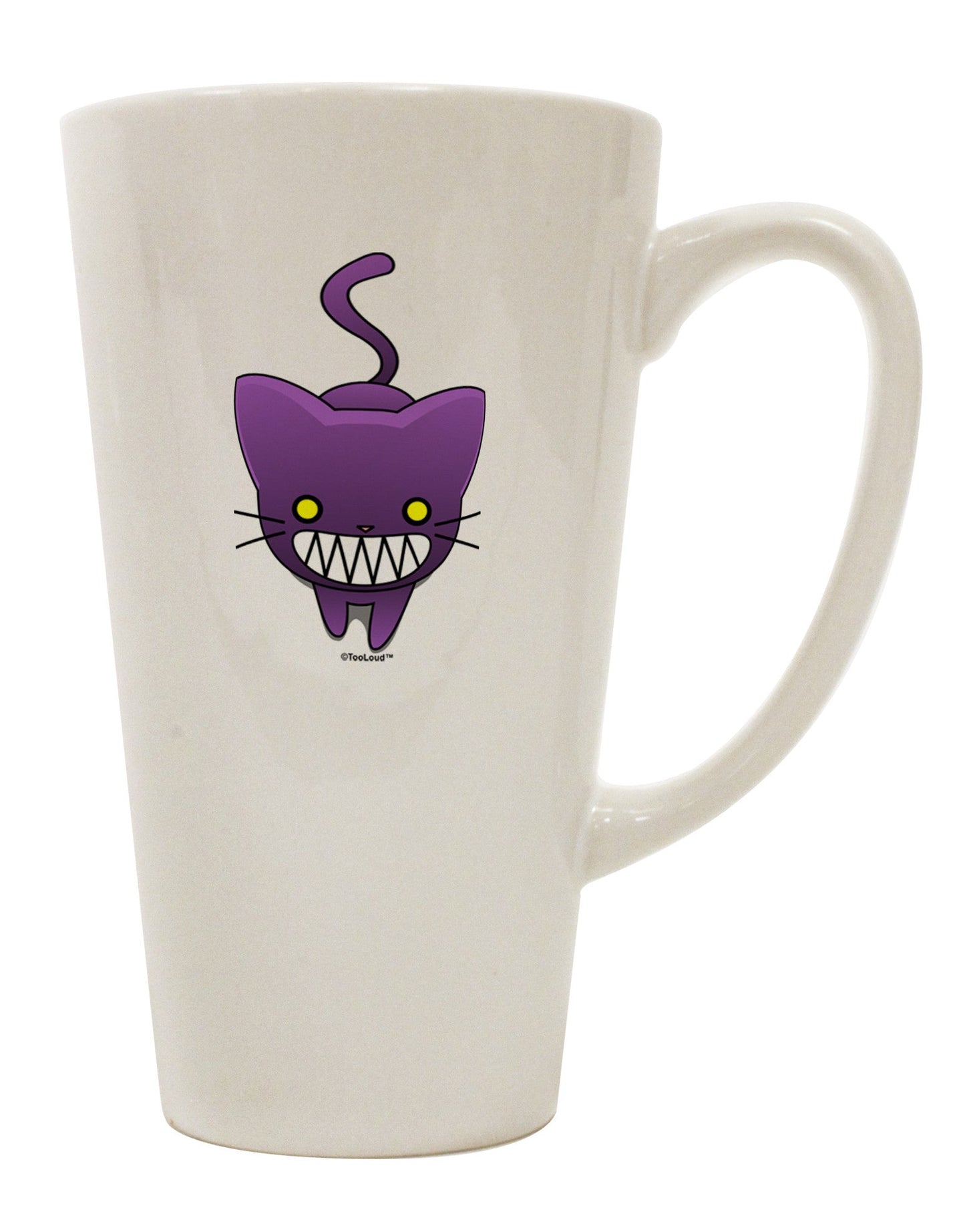 Elegant Feline 16 Ounce Conical Latte Coffee Mug - TooLoud-Conical Latte Mug-TooLoud-White-Davson Sales