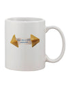 Elegant Fortune Cookie Design on an 11 oz Coffee Mug - TooLoud-11 OZ Coffee Mug-TooLoud-White-Davson Sales