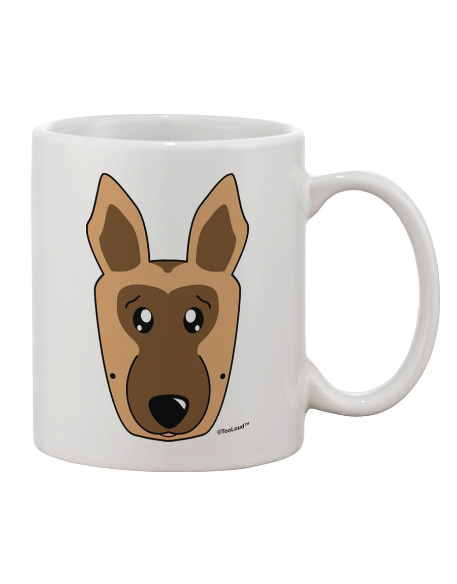 Elegant German Shepherd Dog Themed 11 oz Coffee Mug - Expertly Crafted by TooLoud-11 OZ Coffee Mug-TooLoud-White-Davson Sales