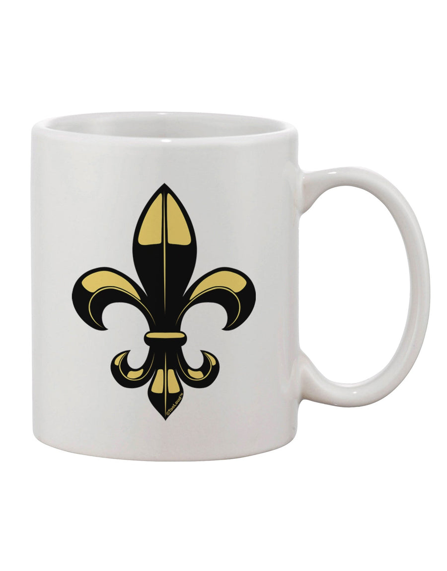 Elegant Golden Fleur de Lis 11 oz Coffee Mug - TooLoud-11 OZ Coffee Mug-TooLoud-White-Davson Sales