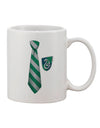 Elegant Green and Silver Printed 11 oz Coffee Mug - Perfect for Wizards TooLoud-11 OZ Coffee Mug-TooLoud-White-Davson Sales