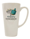 Elegant Hanukkah-themed 16 Ounce Conical Latte Coffee Mug - TooLoud-Conical Latte Mug-TooLoud-White-Davson Sales