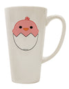 Elegant Hatching Chick - Blush 16 Ounce Conical Latte Coffee Mug by TooLoud-Conical Latte Mug-TooLoud-White-Davson Sales