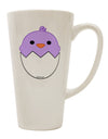 Elegant Hatching Chick - Lavender 16 Ounce Conical Latte Coffee Mug by TooLoud-Conical Latte Mug-TooLoud-White-Davson Sales